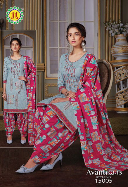 Jt Avantika 15 Printed Cotton Casual Daily Wear Dress Material Collection